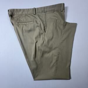 Nike Golf Dri FIT Tour Performance Pant Men 38x30 Khaki Beige Stretch Flat Front